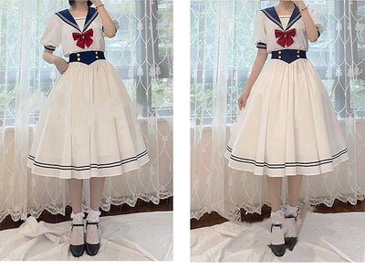 Beleganty~Sea and Wind~Version 4.0 Retro Sailor Lolita OP Dress   