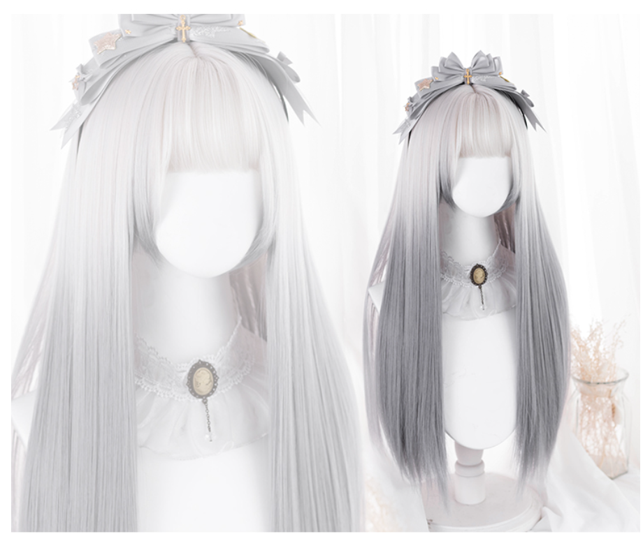 Hengji~Lolita Long Straight Gradient Wig   