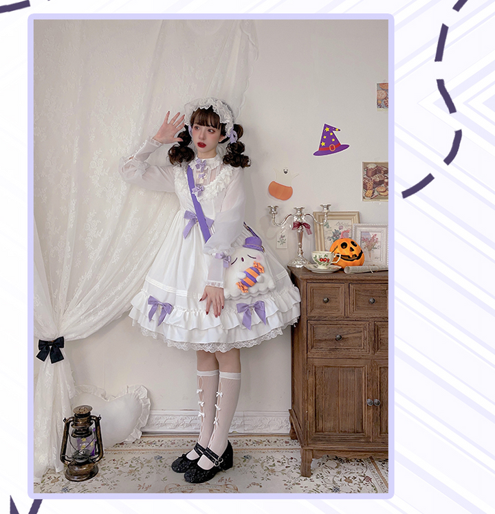 (Buy for me) DRDR~Lovely Ghost White Lolita Plush Bag   