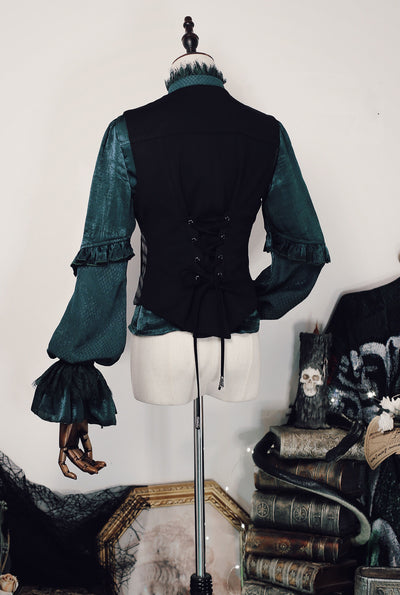 Arca et Ovis~Magic School~Embroidered Woolen Ouji Lolita Coat Vest   