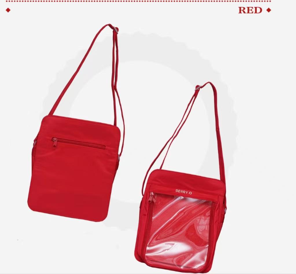 BerryQ~Casual Lolita Nylon Ita Bag Red  