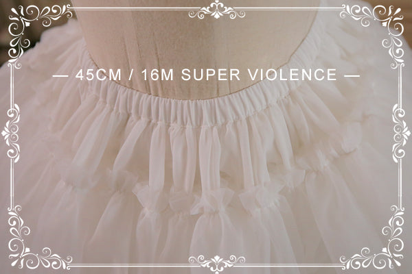 Aurora Ariel~Lolita Fashion 45cm 16m A Line Petticoat   