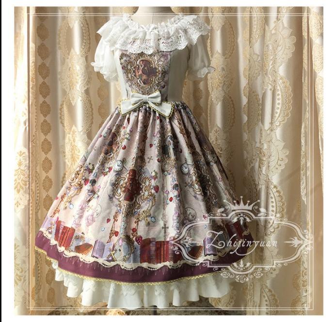 (Buy for me) ZhiJinYuan~Elegant Lolita Open Shoulder Blouse   