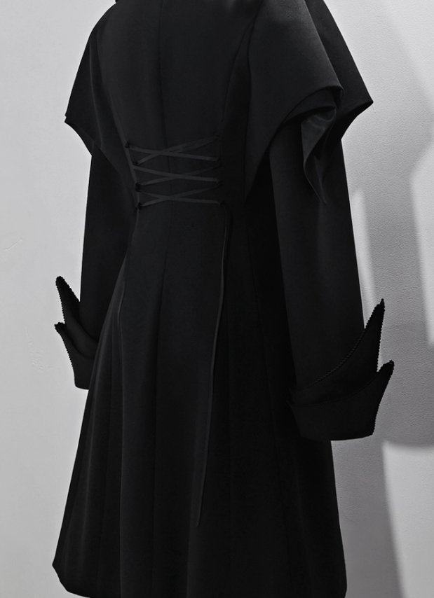 Gazing Galactic Moonstone Ouji Lolita Black Vest Prince Long