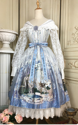 Cat-Romance~The Voice of Eco~Elegant Lolita Summer Dress   