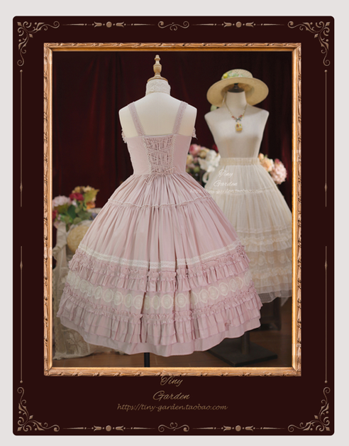 Tiny Garden~Dream Bouquet~Elegant Lolita Solid Color Jumper Dress