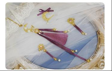 (Buy for me) NyaNya~Bright Moon On The Sea~Lolita Headdress and Accessories   