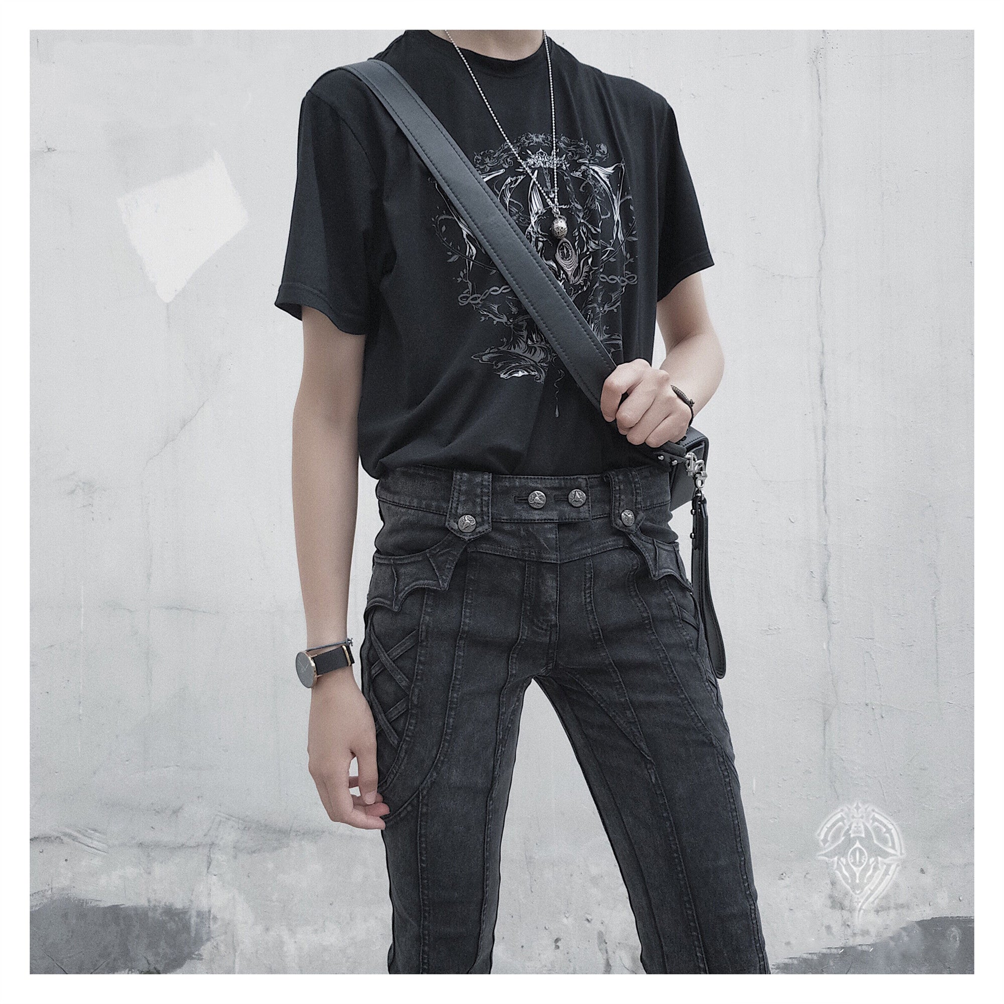 Arca et Ovis - Little Devil - Gothic Lolita Pants High Resilience Ouji Jeans