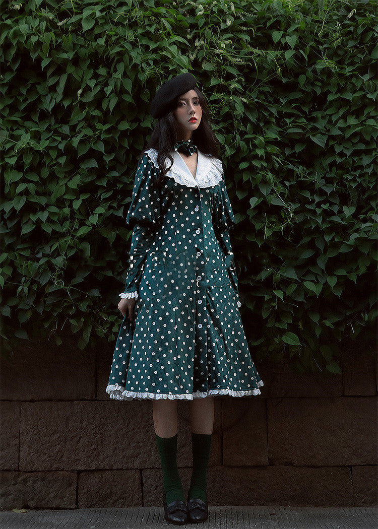 Beleganty ~ Retro Elegant Polka Dots Lolita Dress   