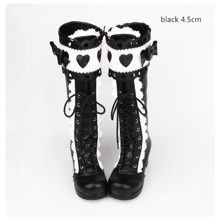 Angelic Imprint ~ Sweet Multicolor Thick Heel Lolita Boots   