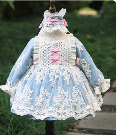 Kid Lolita Lace Embroidery Dress   