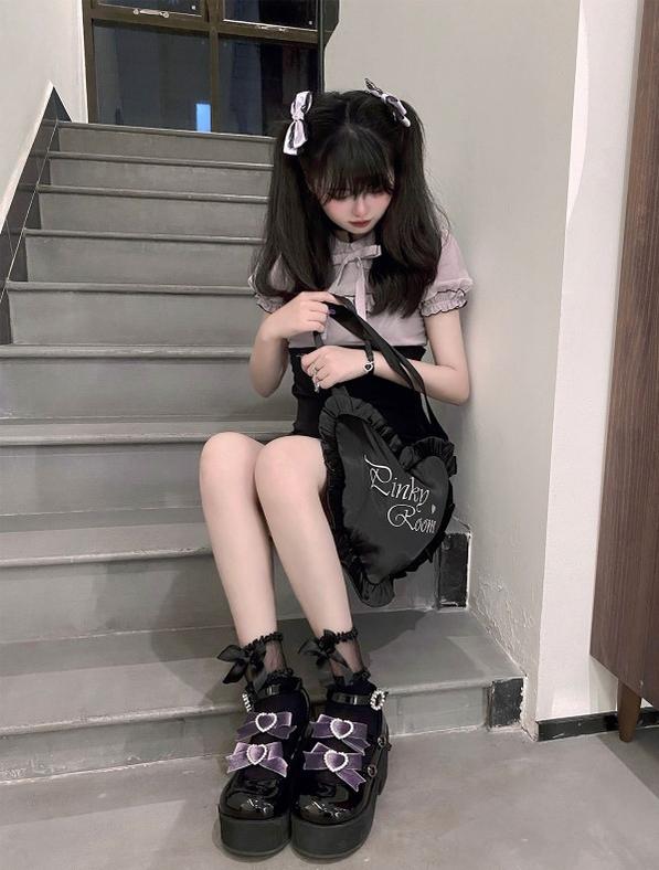 Sweet Lolita Heel Punk Platform Shoes – 42Lolita