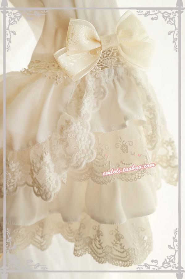 Strawberry Witch~Flower Wedding Lolita Pure White Romantic Full Set   