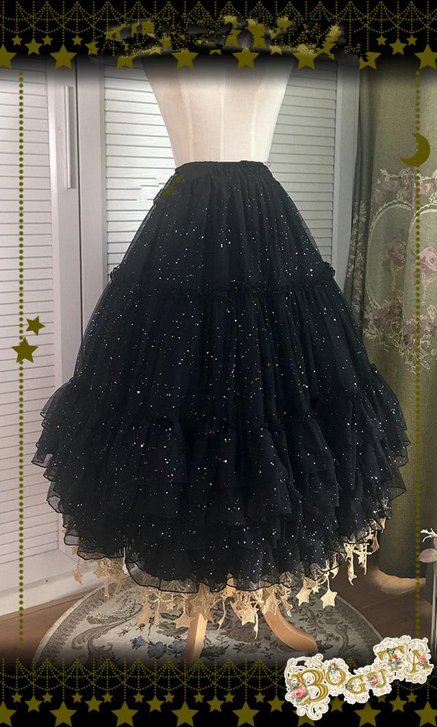 Boguta ~ Starry Night~60/70/80cm A-line Lolita Petticoat (black) 180:84228