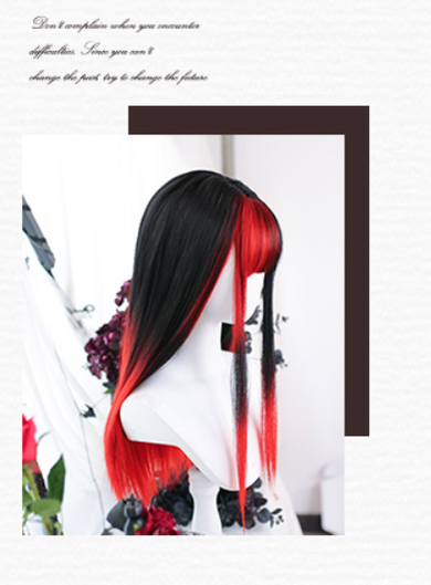Dalao Home~Phoenix Bird~Gothic Lolita Wig Long Straight Hair   