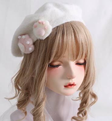 Xiaogui~J-Fashion Sweet Lolita Cat's Claws Kawaii Beret Hat M（56-58cm） cute cat's claws beret 
