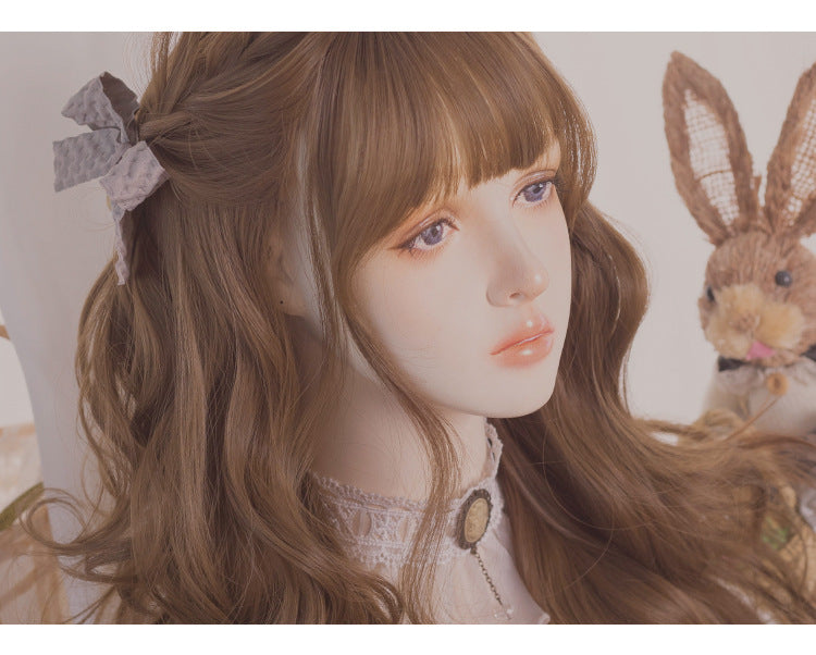 Hengji~Natural Color Long Curly Lolita Wig   