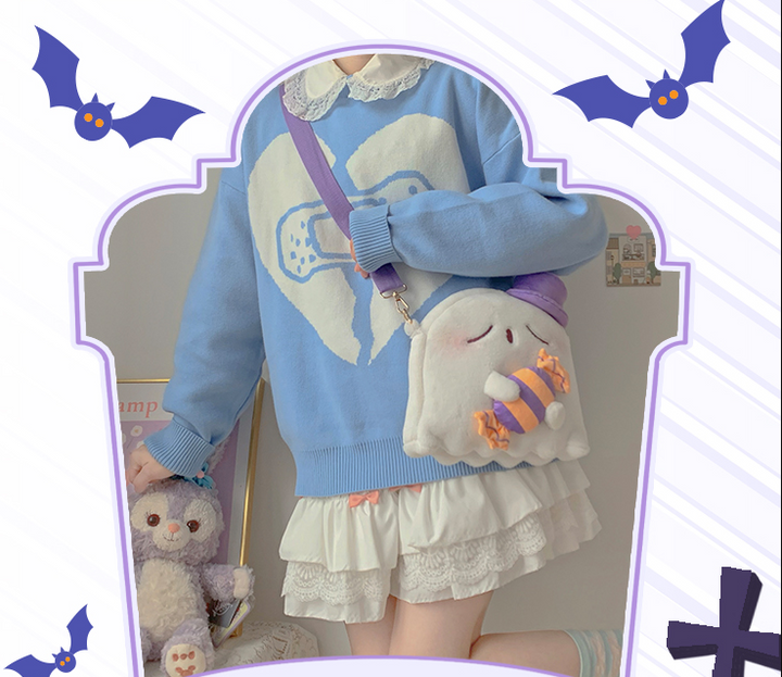 (Buy for me) DRDR~Lovely Ghost White Lolita Plush Bag   