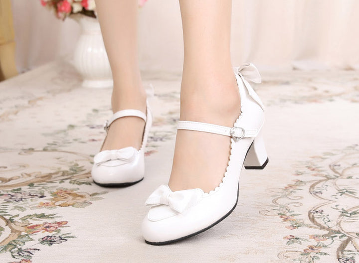 Sosic~Kawaii Lolita Round Toe Shoes 33 white 