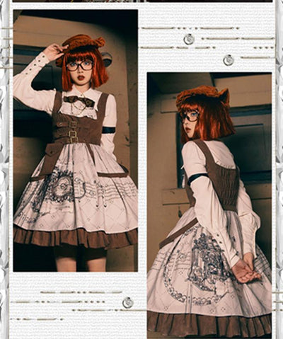 NyaNya~Score Player~Pointed Collar Ouji Lolita Shirt   