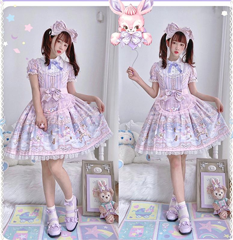 Sheep Puff~Mei Lulu~Lolita Japanese Lace Single Shoes   