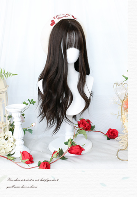 Dalao Home~Margin~Long Curly Natural Lolita Wig   
