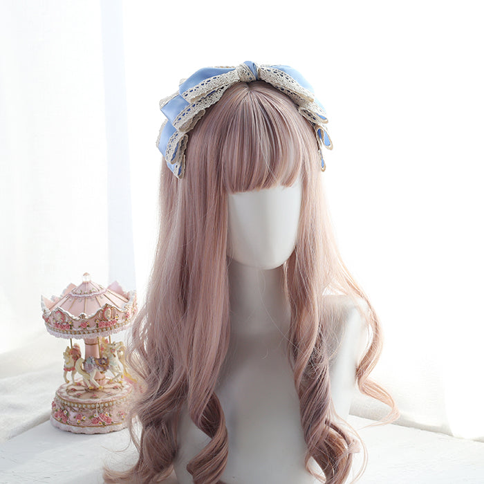 Xiaogui - Sweet Lolita Headdress, Japanese Lace KC light blue