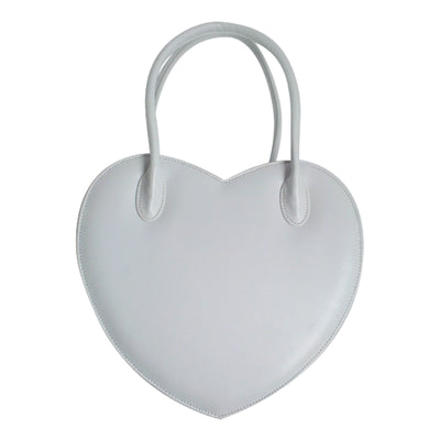 Loris~Sweet Heart Shape Lolita Handbag free size white 