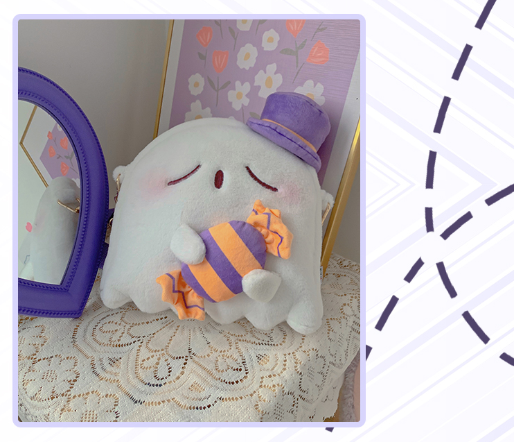 DRDR - Kawaii Lolita Ghost White Plush Bag