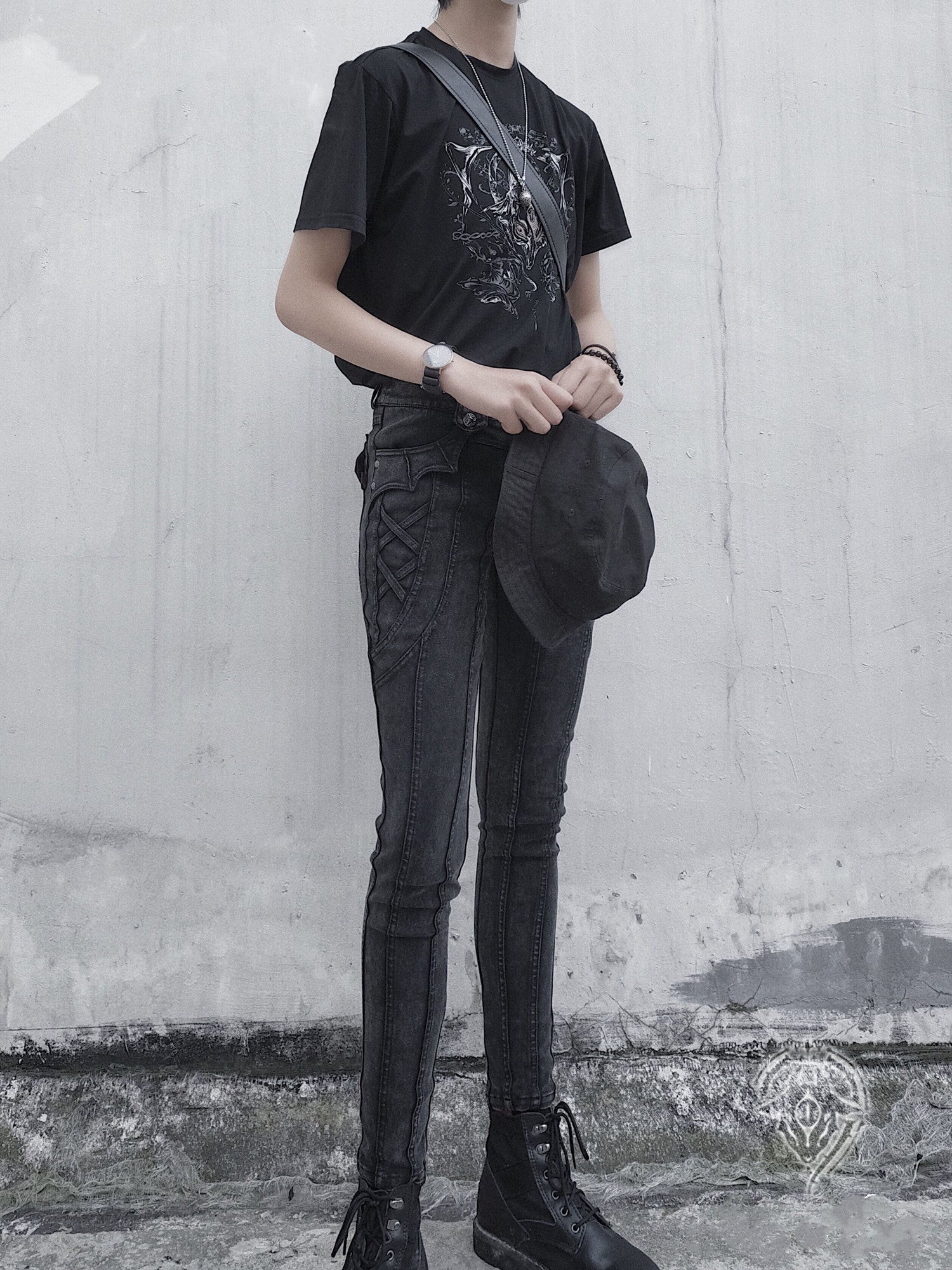Arca et Ovis - Little Devil - Gothic Lolita Pants High Resilience Ouji Jeans