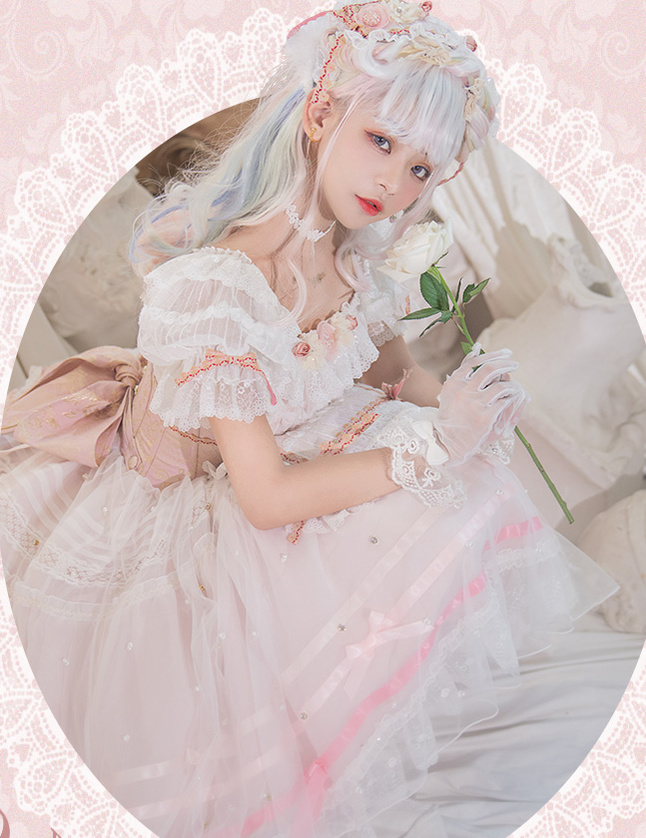 (Buyforme)Classical Puppets~Giselle~Wedding Lolita Dress OP   