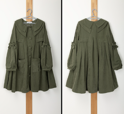 (Buyforme)Forest Wardrobe~Country Lolita Warm Lovely Coat Multicolors S dark green 