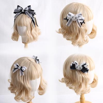 Xiaogui~Kawaii Pochacco Black White Sweet Lolita Headdress   