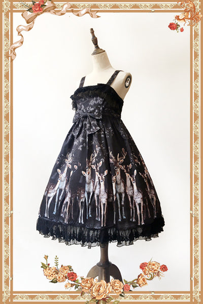 Infanta~Elk~Classic Lolita JSK Dress S black JSK 