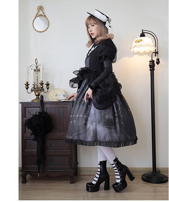 (Buyforme) Pure Tea For Dream~Cross Buckle Punk Lolita Shoes   