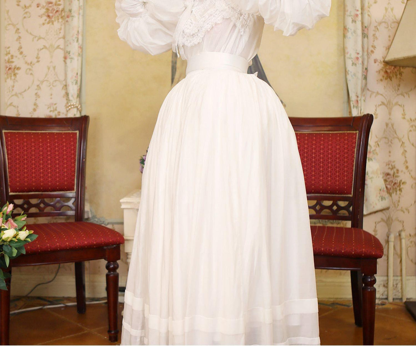 Lace Garden~Cool Summer~Vintage Lolita Victorian Shirt – 42Lolita