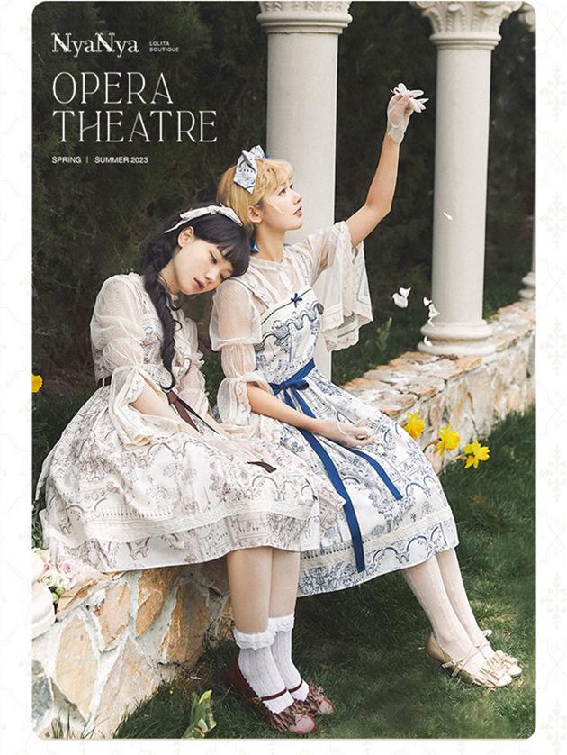 (Buyforme)NyaNya~Opera Theater Retro and Elegant Lolita JSK Set   