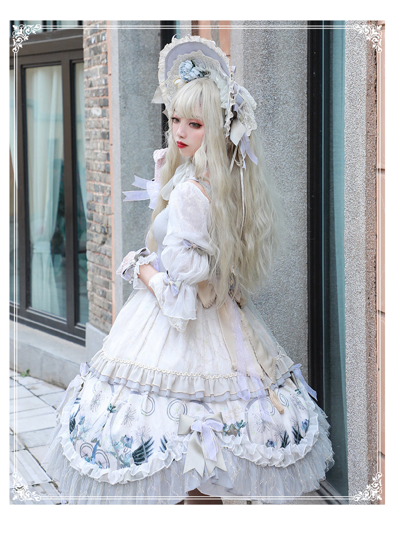 YingLuoFu~Rose Girl~Lolita Tea Party Wedding OP Dress   