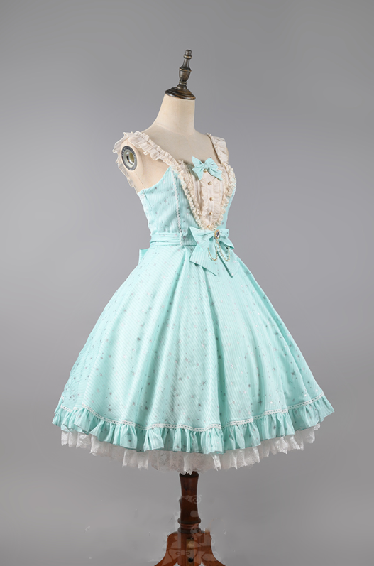 Strawberry Witch - Midsummer Star - Foil Printing Lolita JSK Dress Solid Color