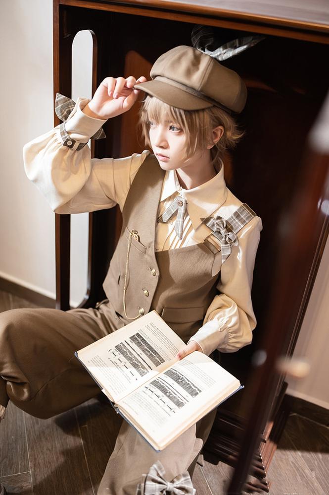 Princess Chronicles - Secret Morning Post - Coffee Retro Ouji Lolita Vest Set 6744:73674