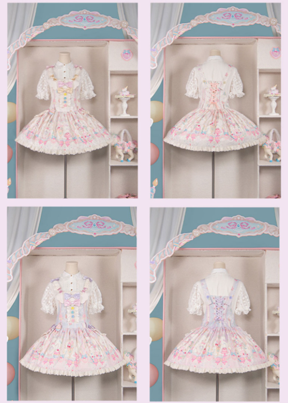 (Buyforme) Moonlight Tavern~Dessert Unicorn Sweet Lolita Salopette   