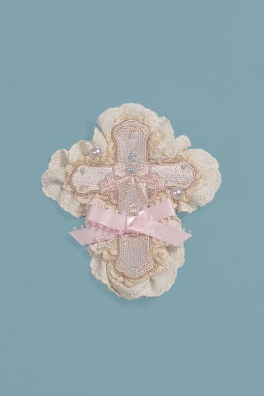 (Buyforme)Moonlight Tavern~Dessert Unicorn Sweet Lolita Accessories milky gold pink bow cross free size 