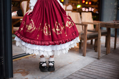Strawberry Witch~Alice in Wonderland~Classic Lolita JSK Dress   