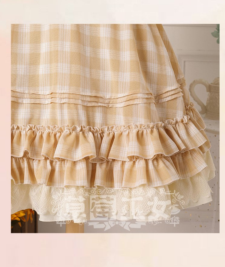 Tartan Sailor Lolita OP Dress