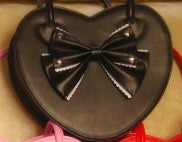 Loris~Heart Shape Lolita Bag Multicolors free size black 