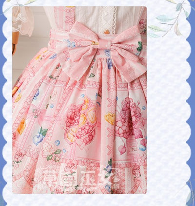 Strawberry Witch~Blueberry Lolita SK Daily Skirt   