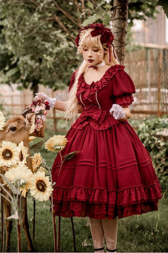 (BuyForMe) Dawn and Morning~The Dawn Song~Plus Size Lolita OP Dress