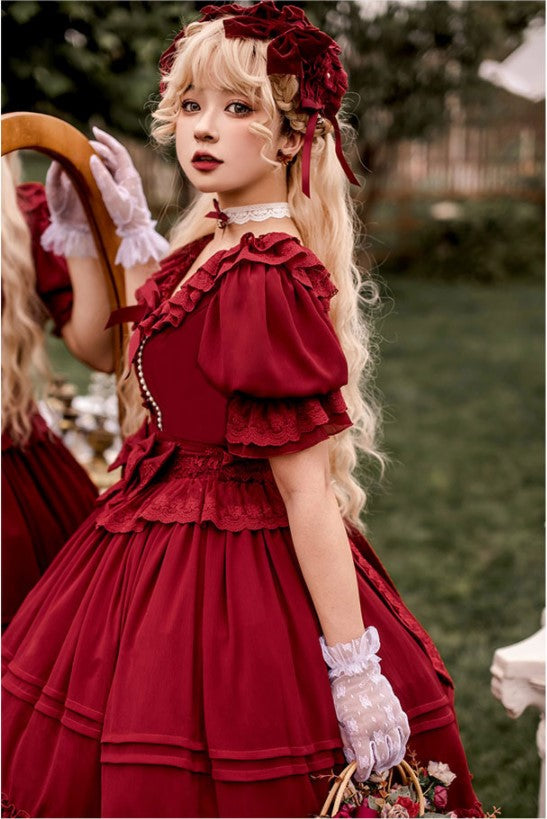 (BuyForMe) Dawn and Morning~The Dawn Song~Multicolors Plus Size Lolita OP Dress   