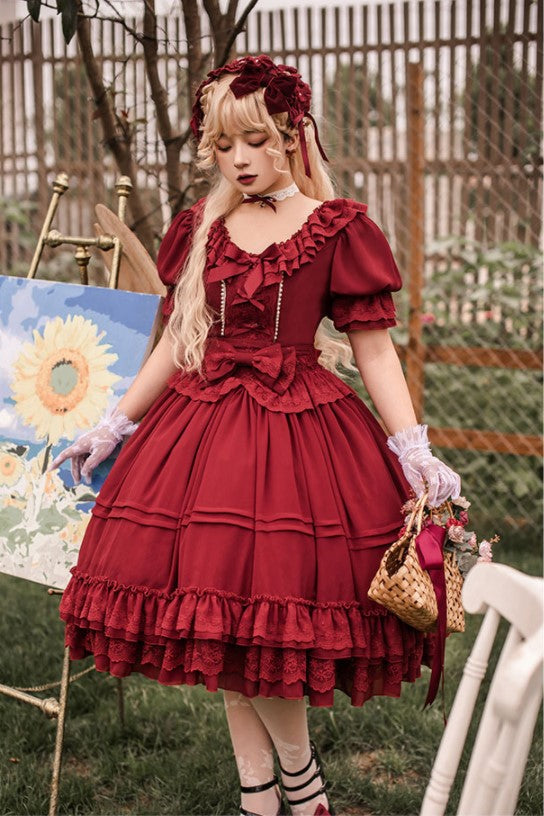 (BuyForMe) Dawn and Morning~The Dawn Song~Plus Size Lolita OP Dress   
