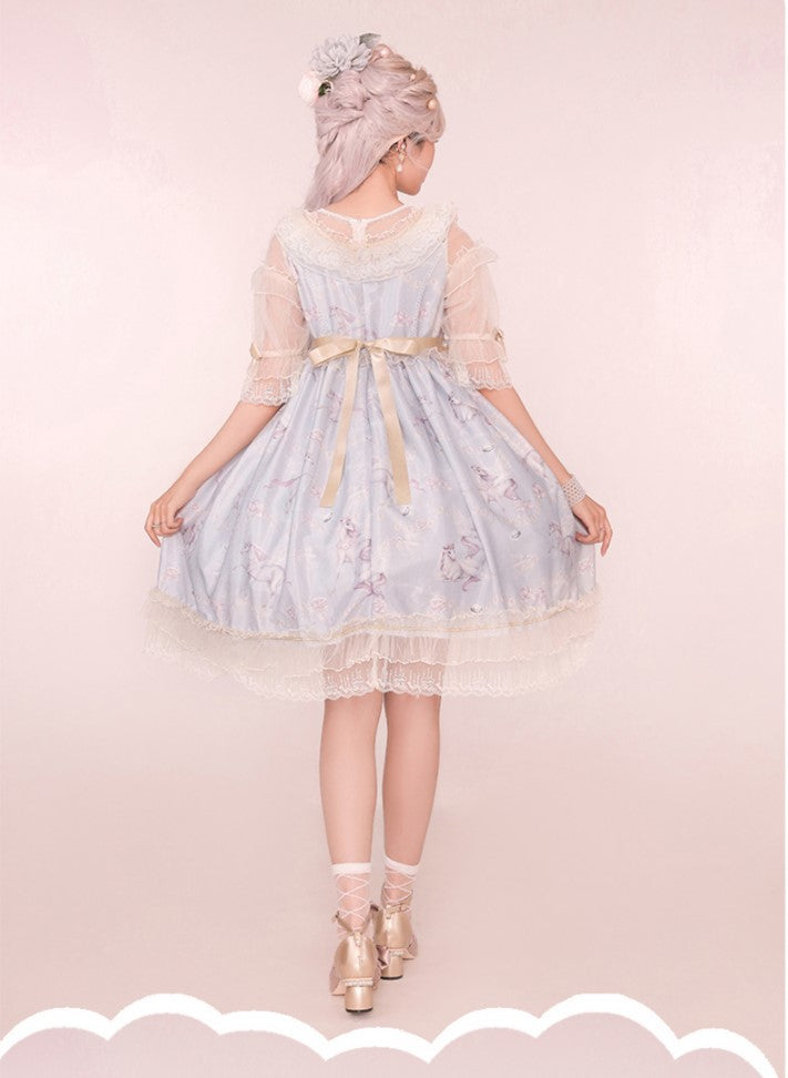 Confession Balloon~Unicorn~Sweet Lolita Dress and blouse Multicolors   